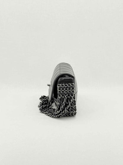 CHANEL Multi Chain Black Shoulder Bag