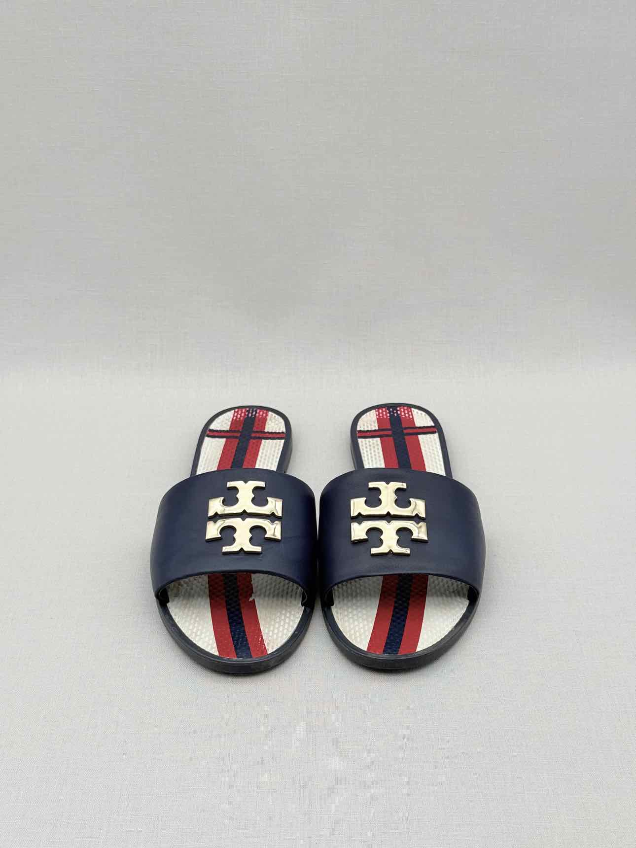 TORY BURCH Everly Blue Size EU 36 Slides