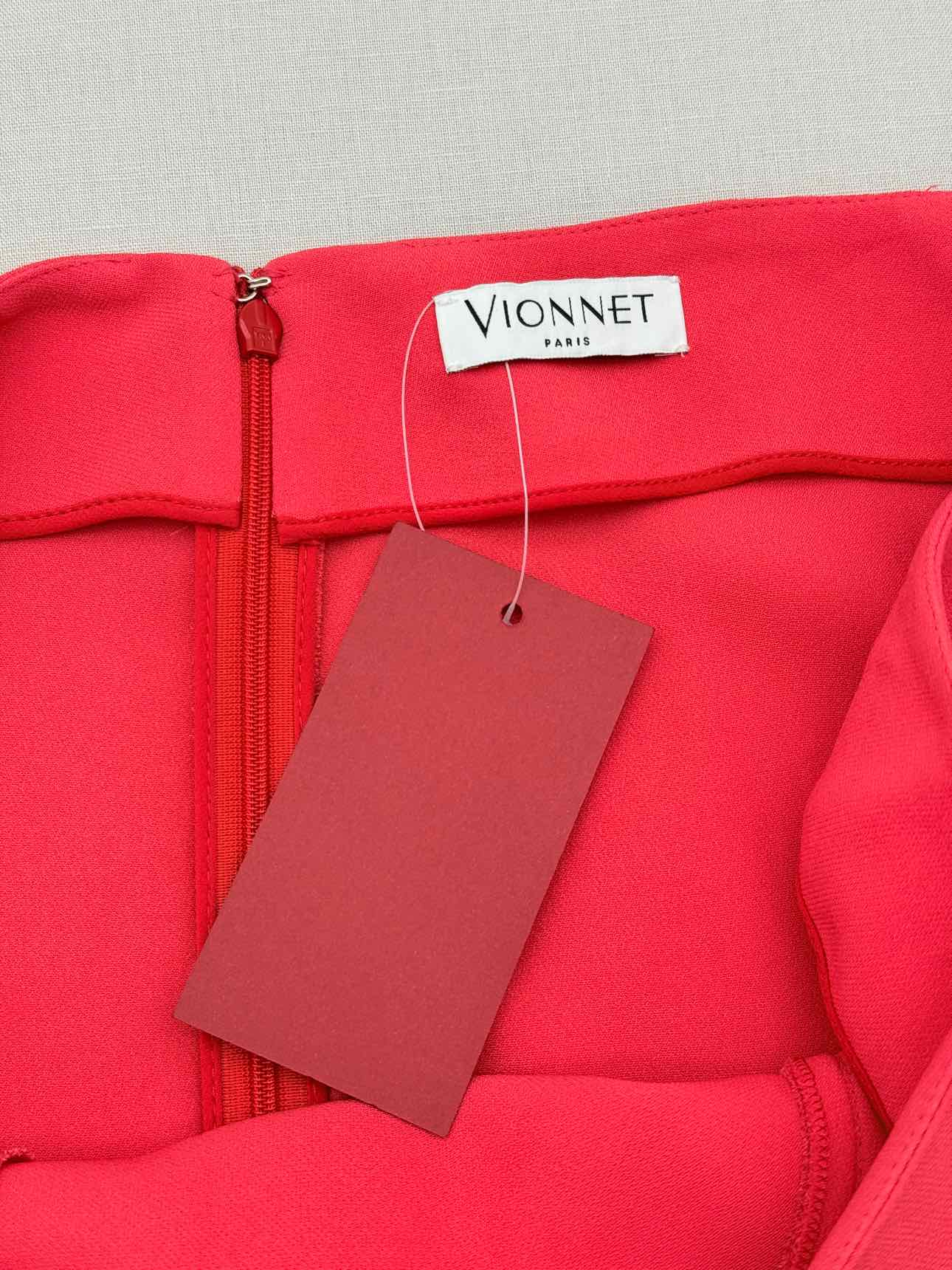 VIONNET Red Size US 10 Midi Skirt