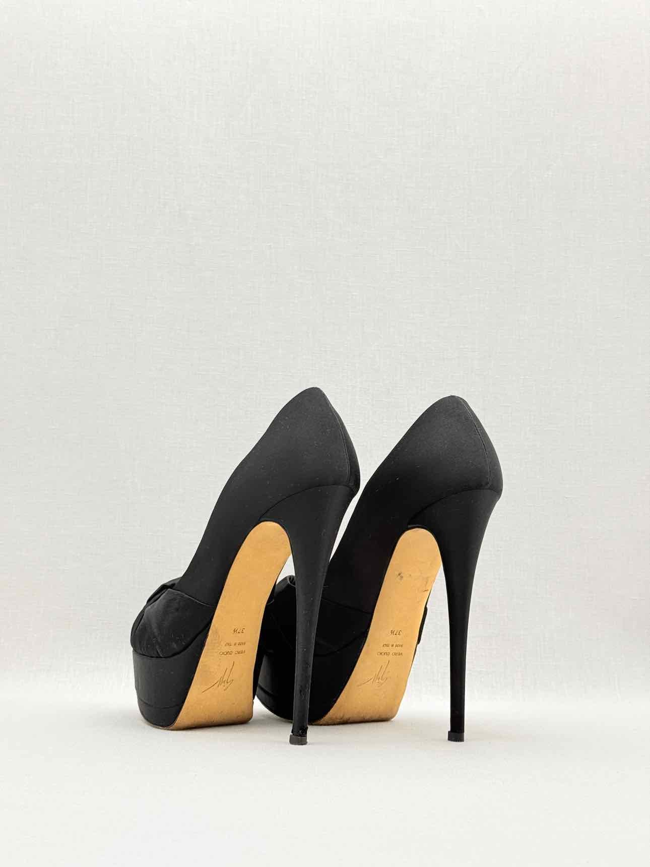 GIUSEPPE ZANOTTI Black Size EU 37.5 Open toe