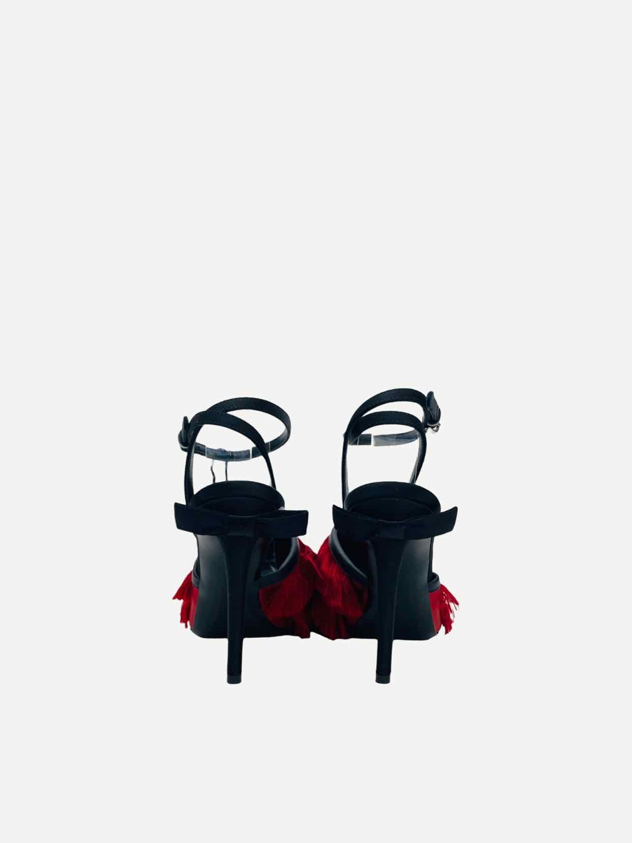 MARCO DE VINCENZO Red & Black Size EU 36 Heeled Sandals