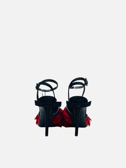 MARCO DE VINCENZO Red & Black Size EU 36 Heeled Sandals