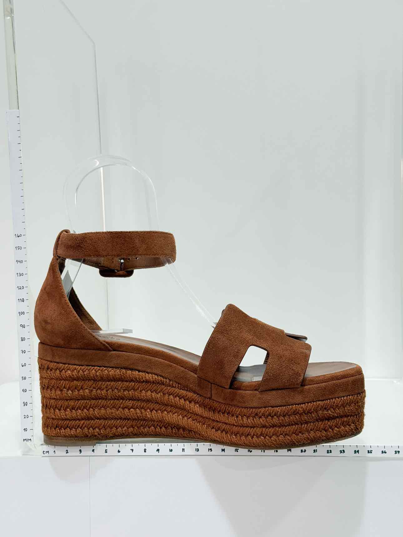 HERMES Elda Brown Size EU 39 Platform Sandals