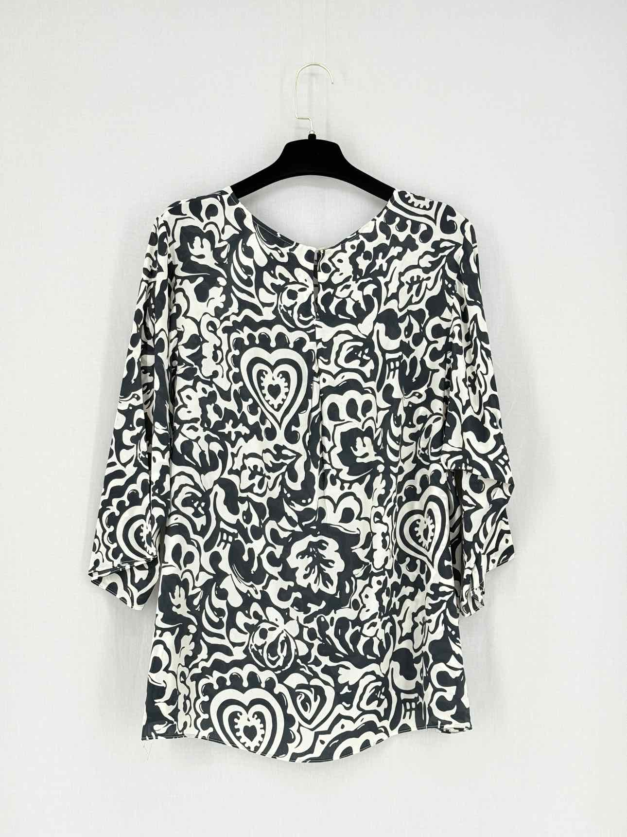 WEEKEND MAX MARA Black & White Size US 14 Blouse