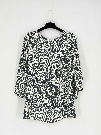 WEEKEND MAX MARA Black & White Size US 14 Blouse