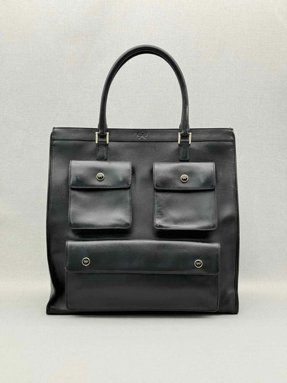 ANYA HINDMARCH Vintage Black Tote Bag