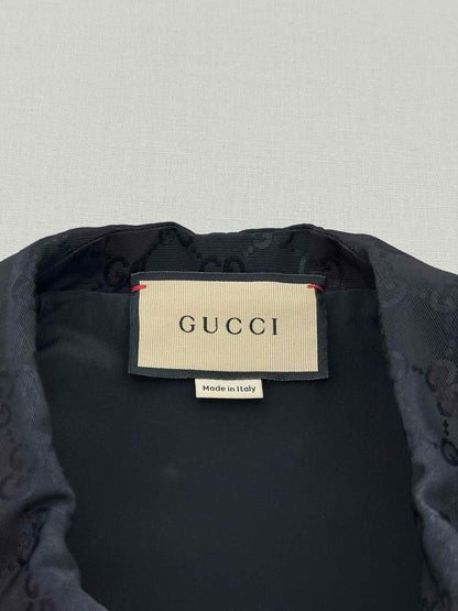 GUCCI Faille Belted Black GG Supreme Size US 6 Playsuit