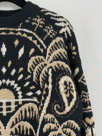 ALANUI Lush Nature Black Multicolor Size XSmall Sweater