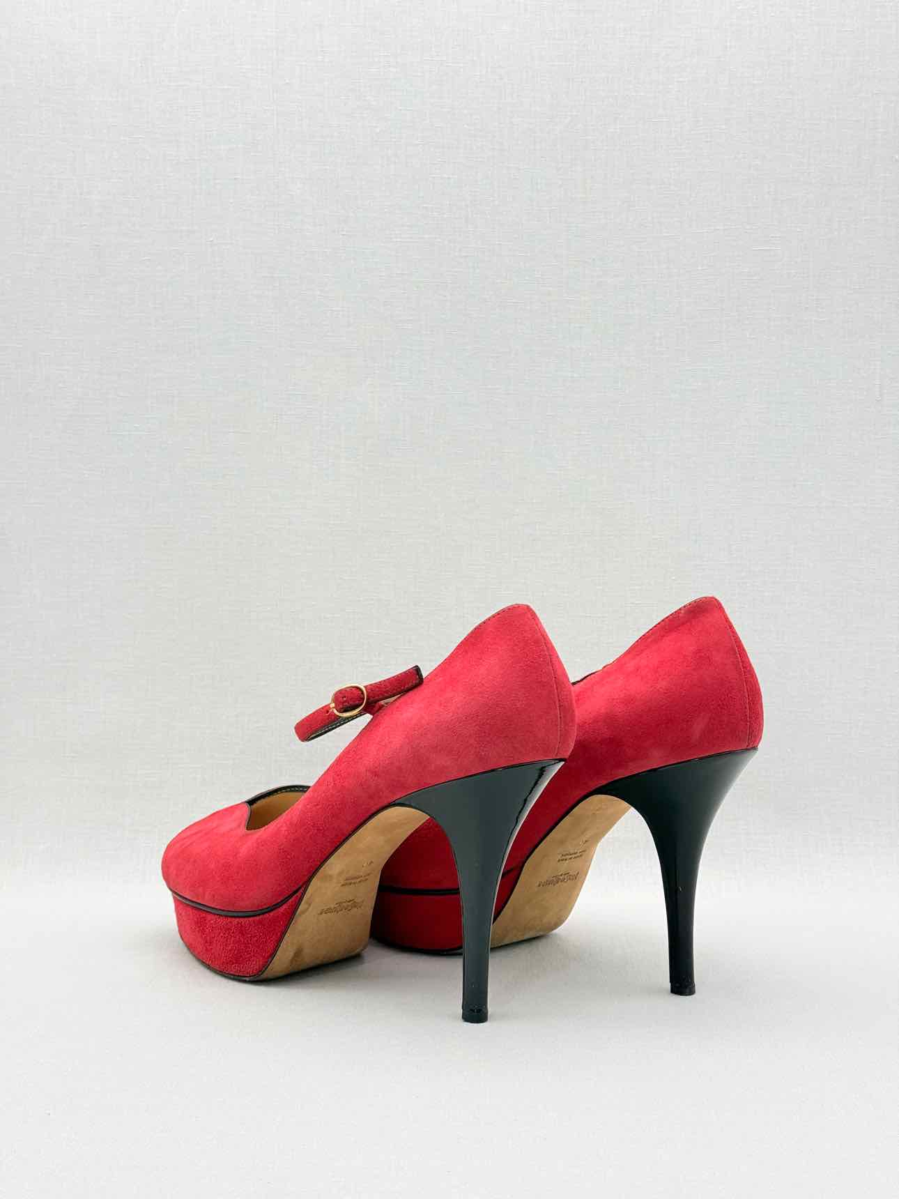 YSL Red Size EU 40 Mary Janes