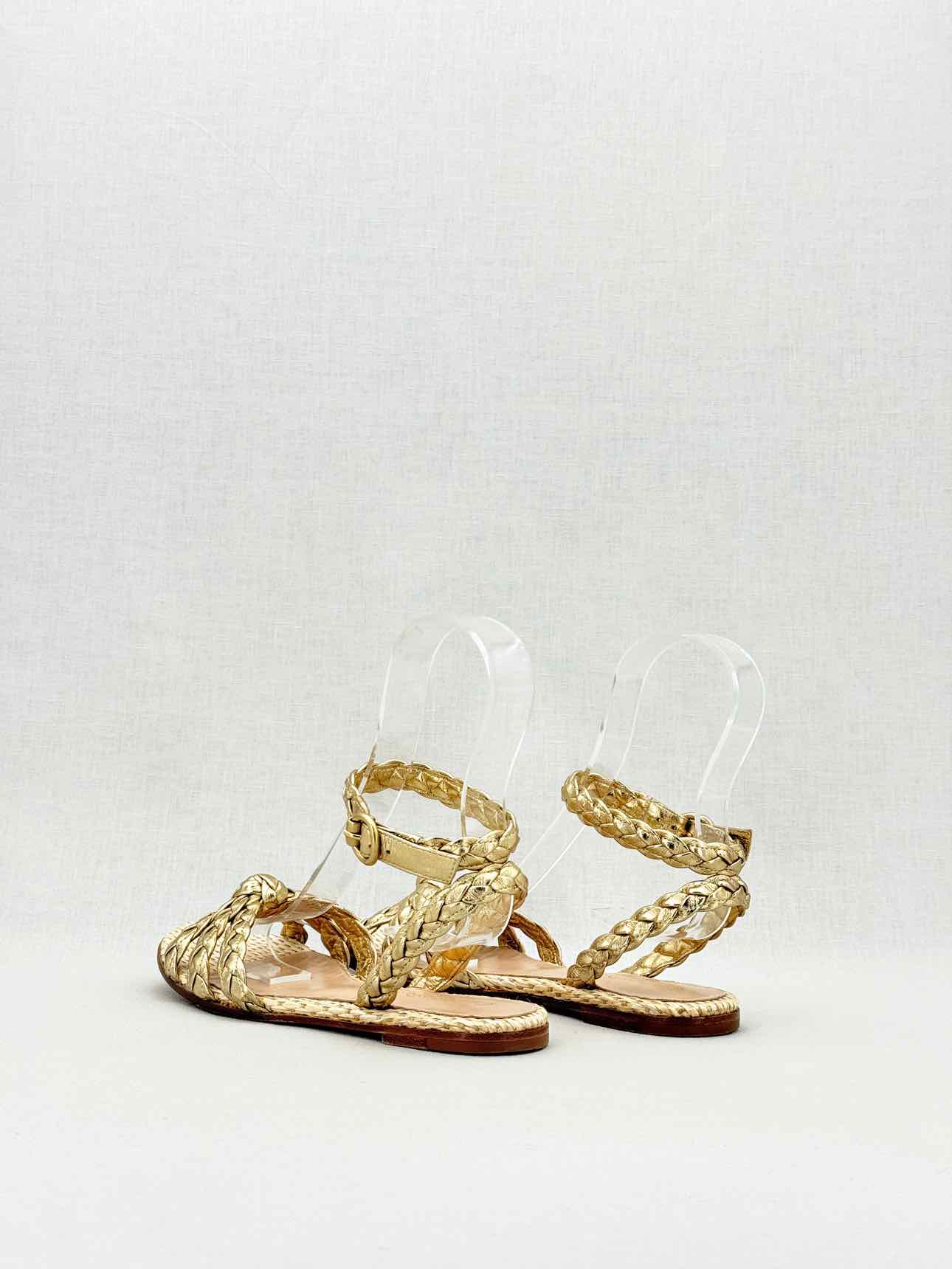 GIANVITO ROSSI Bee Gold Size EU 35.5 Sandals
