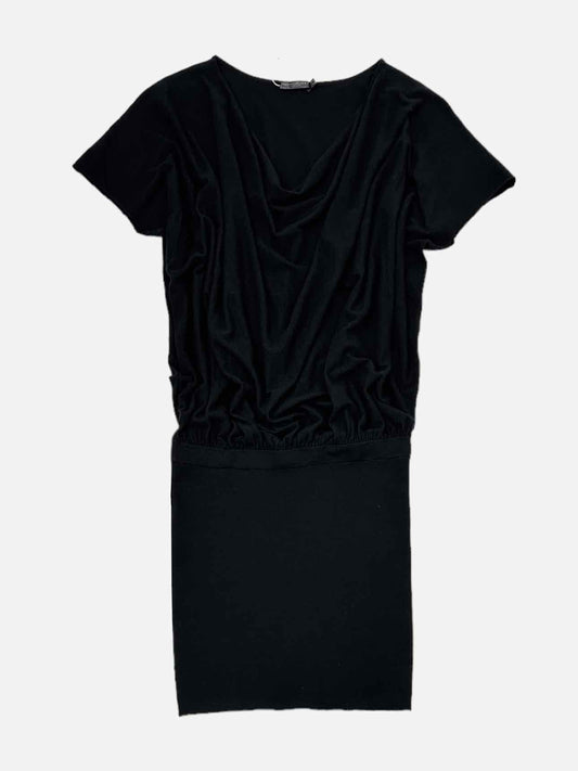 DONNA KARAN Mini Black Jumper Dress