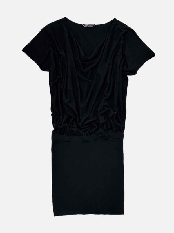 DONNA KARAN Mini Black Size Medium Short Dress