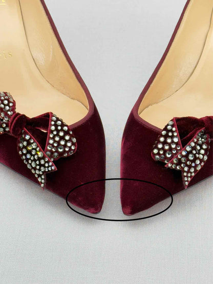 CHRISTIAN LOUBOUTIN Burgundy Size EU 36 Pumps