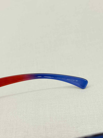 CHANEL Vintage Red & Blue Sunglasses