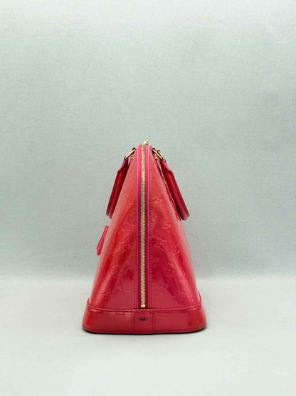 LOUIS VUITTON Alma Red Monogram Top Handle