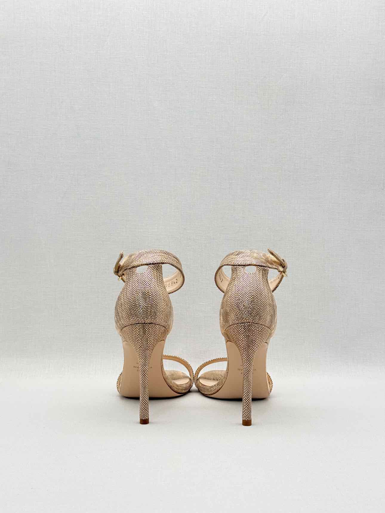 STUART WEITZMAN Bronze Size EU 38 Heeled Sandals