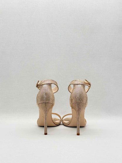 STUART WEITZMAN Bronze Size EU 38 Heeled Sandals