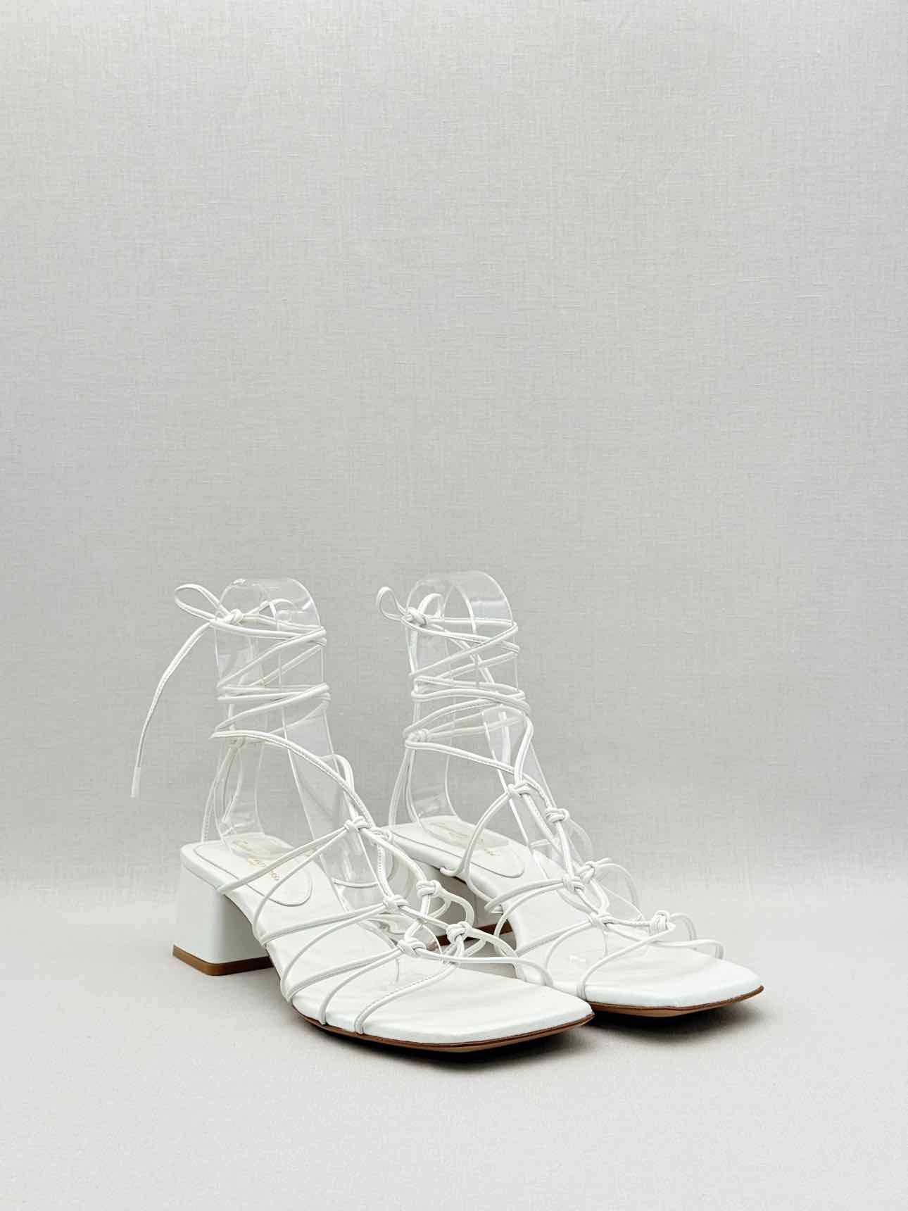GIANVITO ROSSI White Size EU 40.5 Heeled Sandals