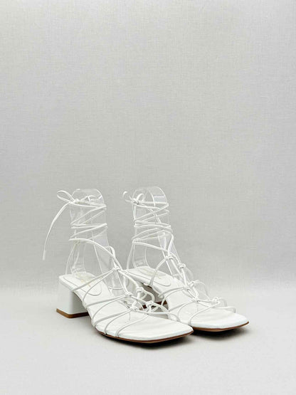 GIANVITO ROSSI White Size EU 40.5 Heeled Sandals