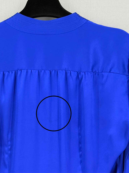 L'AGENCE Bianca Royal Blue Size Small Blouse
