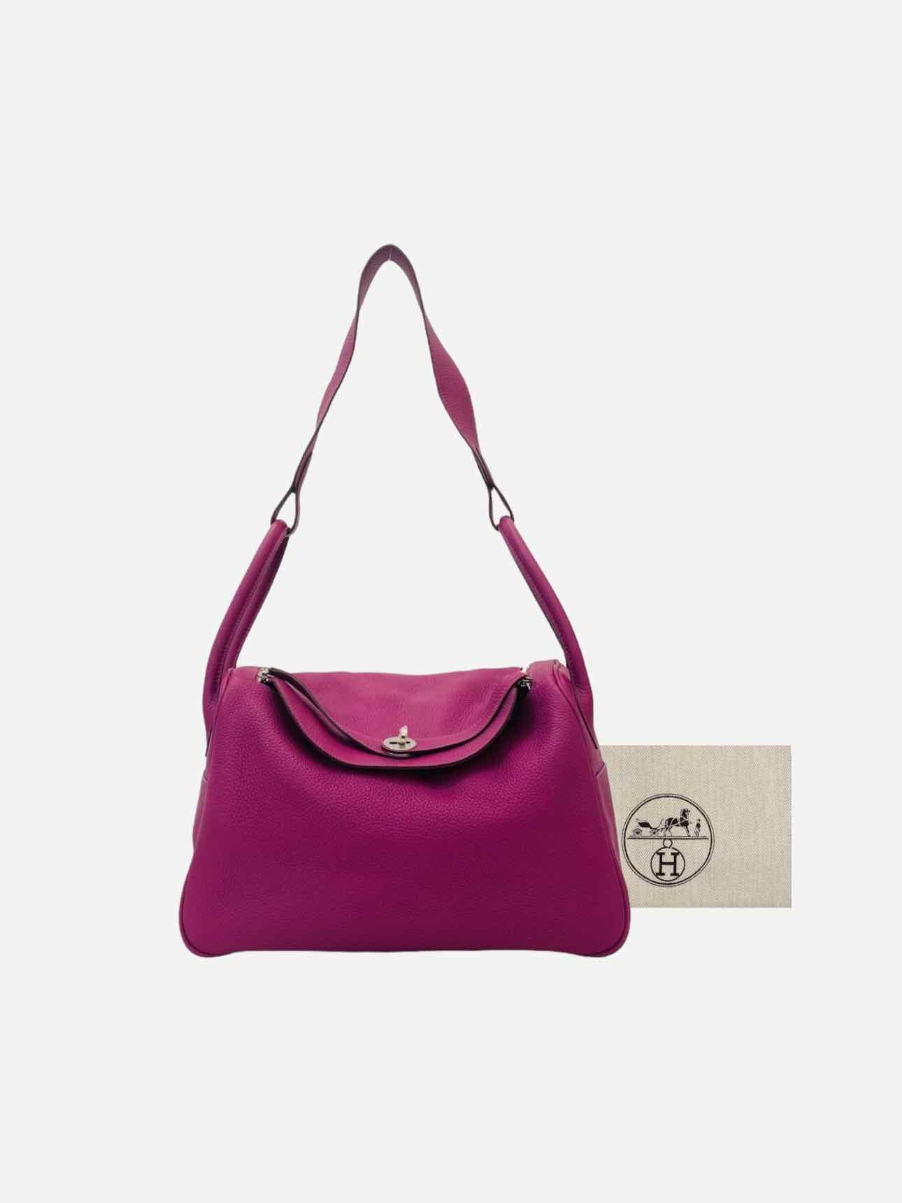 HERMES Lindy Purple Shoulder Bag