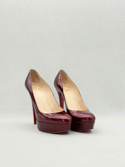 CHRISTIAN LOUBOUTIN Bianca Burgundy Size EU 38.5 Pumps