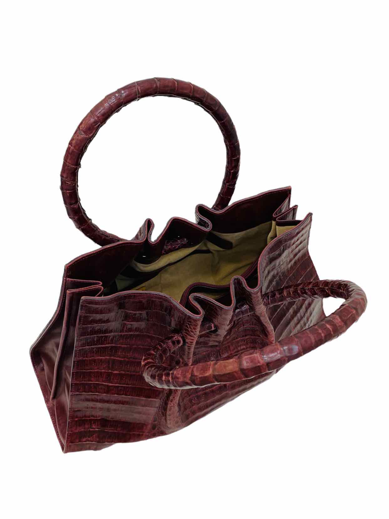 LISA BARFIELD Gloria Burgundy Top Handle