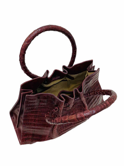 LISA BARFIELD Gloria Burgundy Top Handle