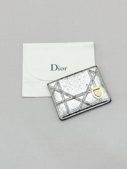 DIOR Silver Card Holder