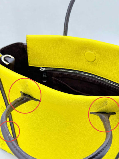 LOUIS VUITTON W Yellow Monogram Tote Bag