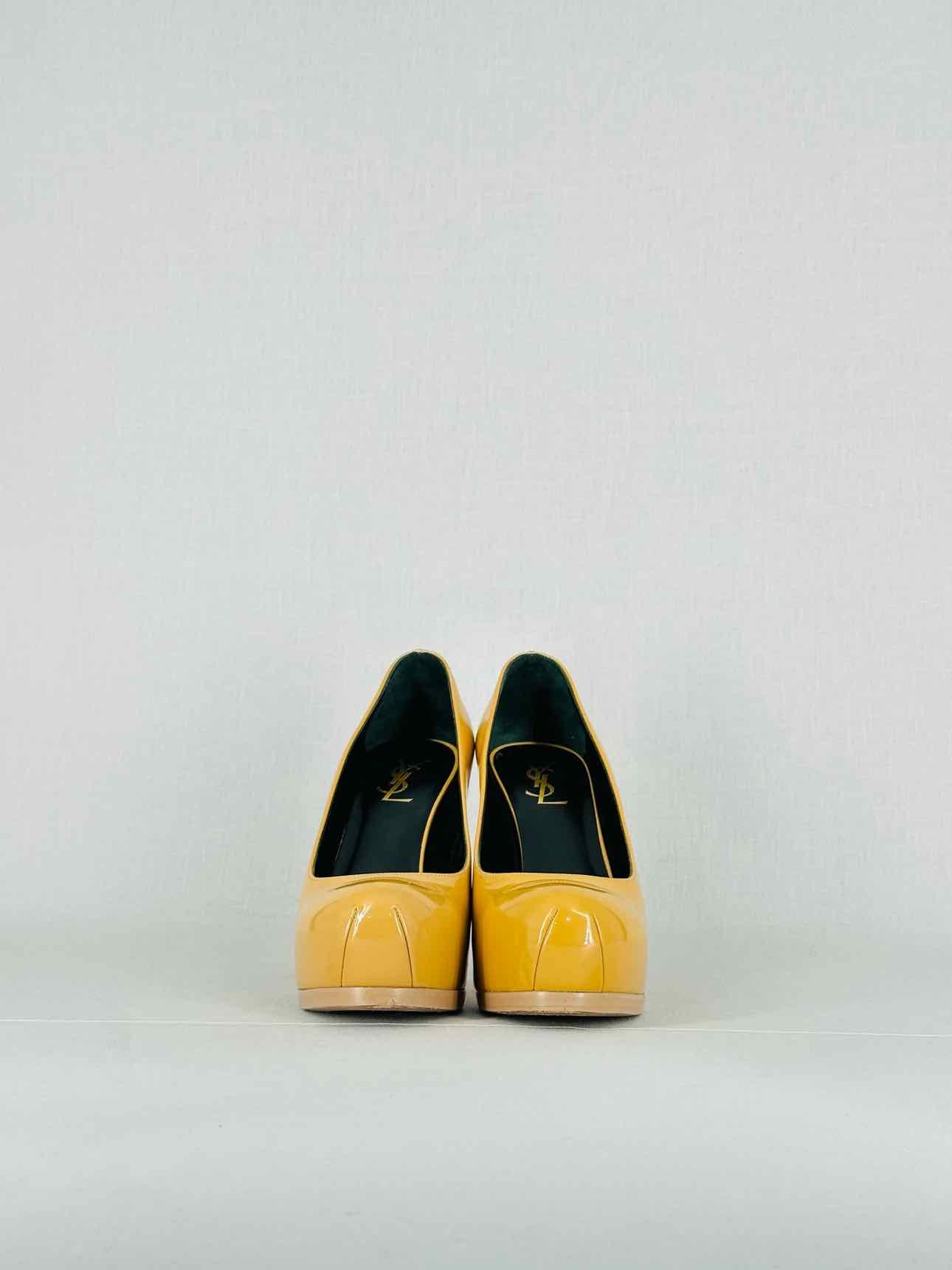 YSL Yellow Size EU 38 Heeled Sandals