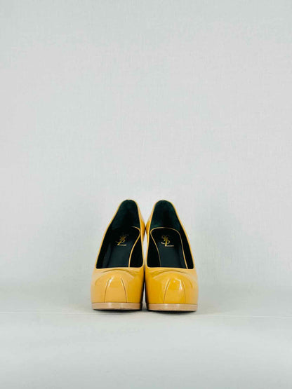 YSL Yellow Size EU 38 Heeled Sandals