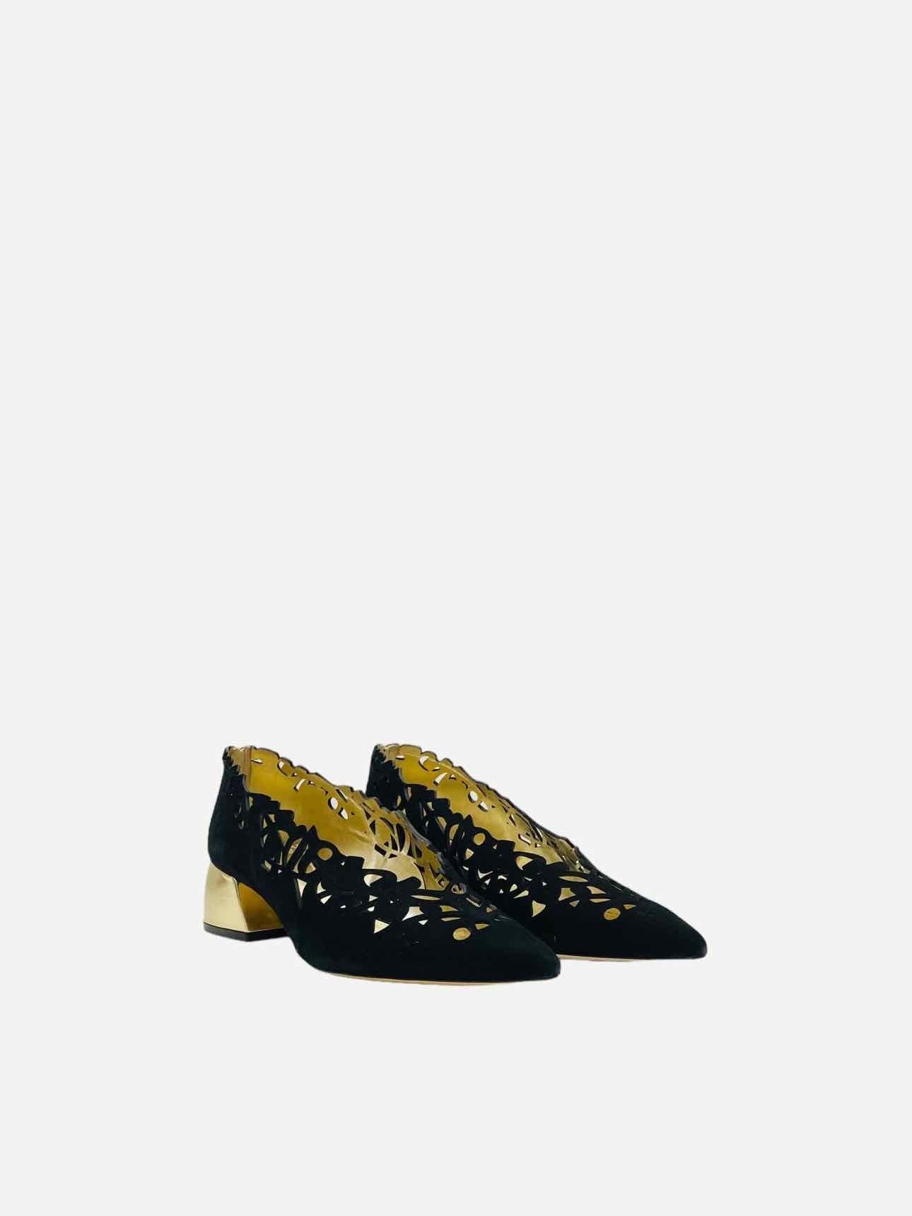 AE Black & Gold Pumps