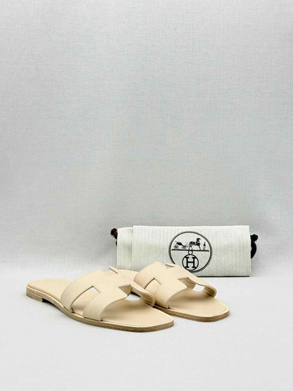 HERMES ORAN Beige Mastic Size EU 39 Sandals