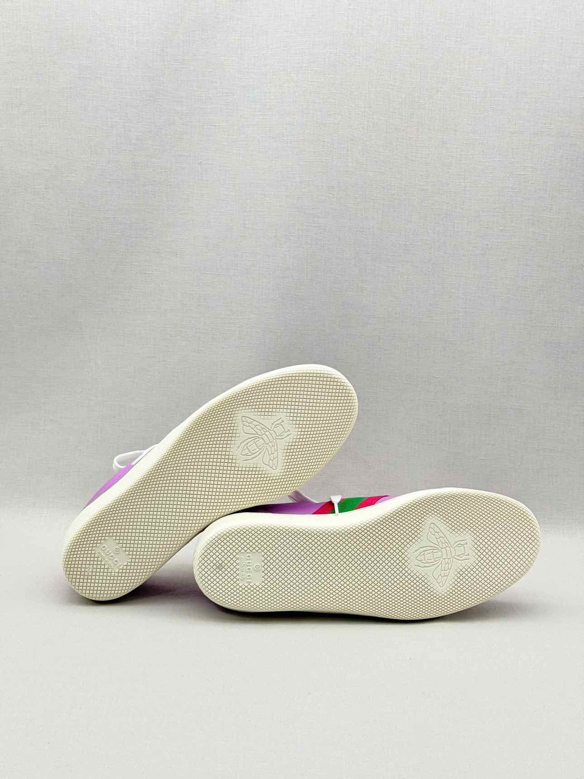 GUCCI G74 Purple Web Stripe Size EU 38 Sneakers