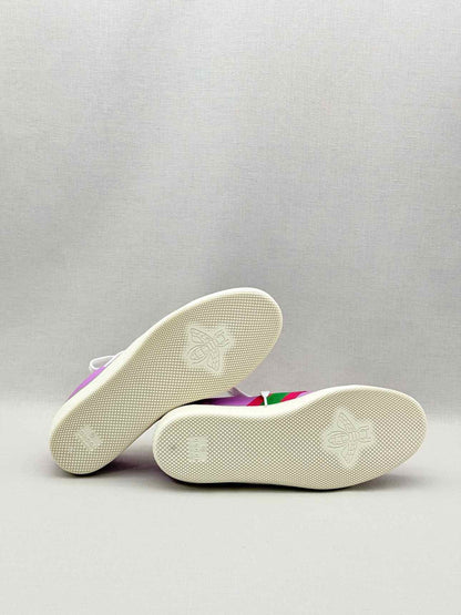 GUCCI G74 Purple Web Stripe Size EU 38 Sneakers