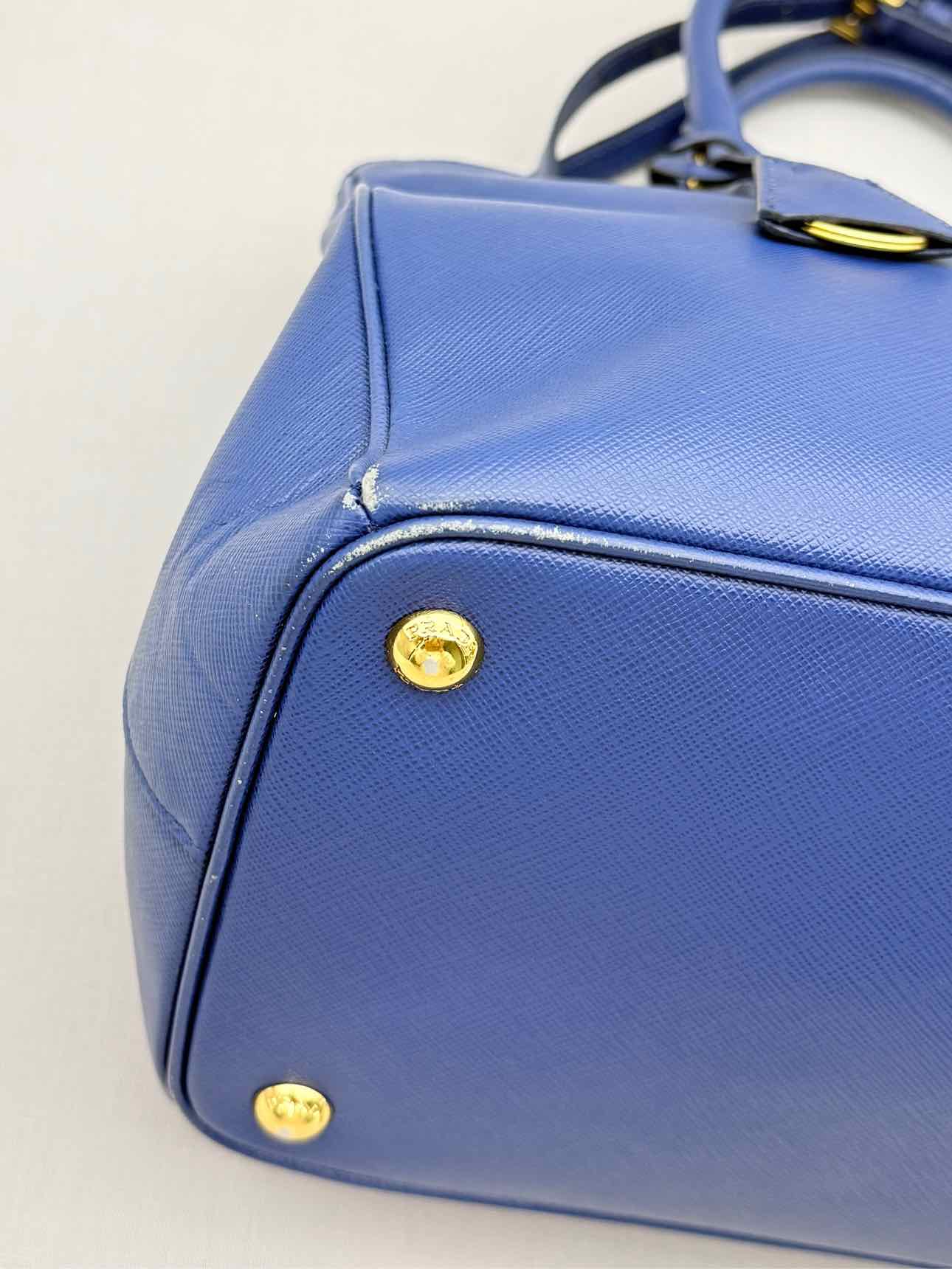 PRADA Lux Galleria Blue Tote Bag