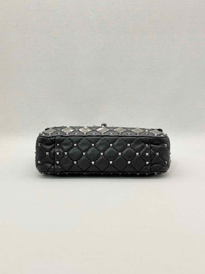 VALENTINO Rockstud Spike Black Shoulder Bag