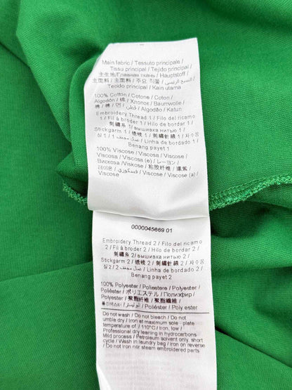 VALENTINO Green Logo Print Size Small T-shirt