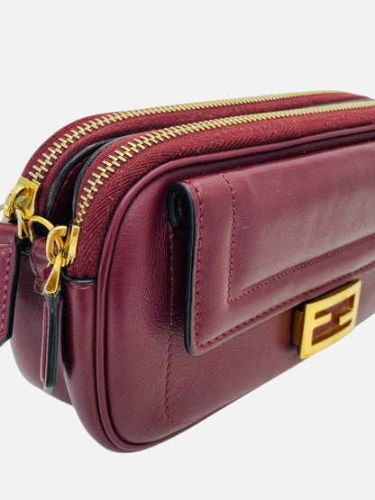 FENDI Easy 2 Burgundy Baguette Bag Mini