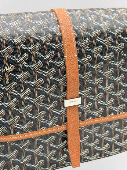GOYARD Belvedere ll Black & Tan Goryardine Crossbody