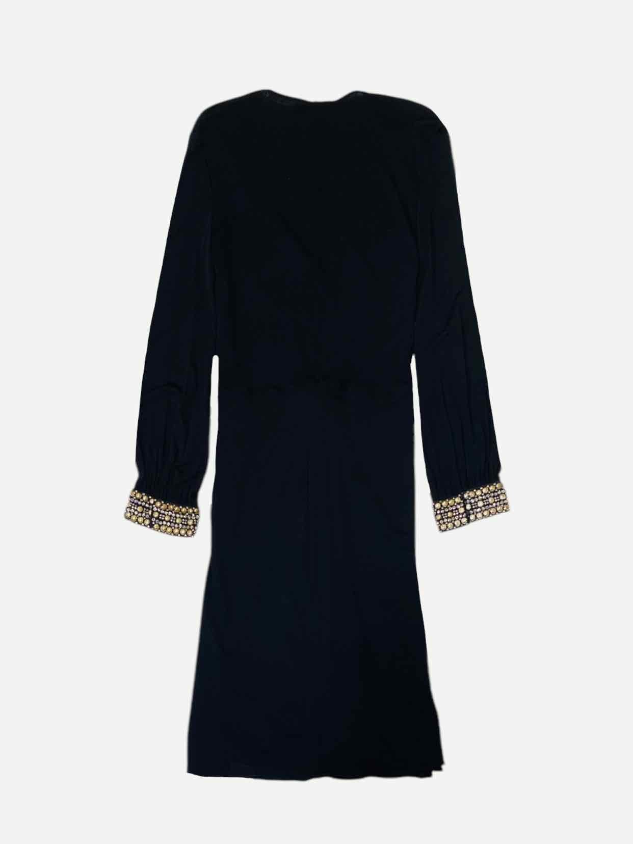 ROBERTO CAVALLI Black Size US 8 Knee Length Dress