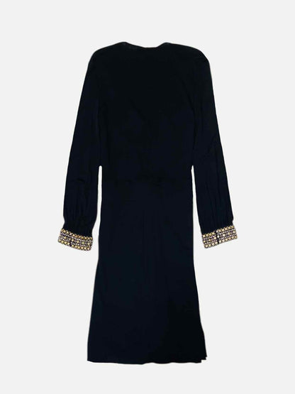 ROBERTO CAVALLI Black Size US 8 Knee Length Dress