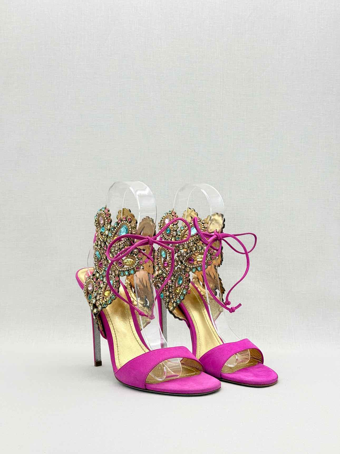RENE CAOVILLA Pink Size EU 40 Heeled Sandals