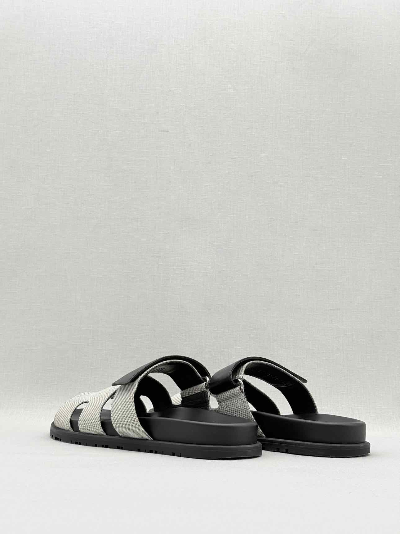 HERMES Chypre Grey Size EU 40 Sandals