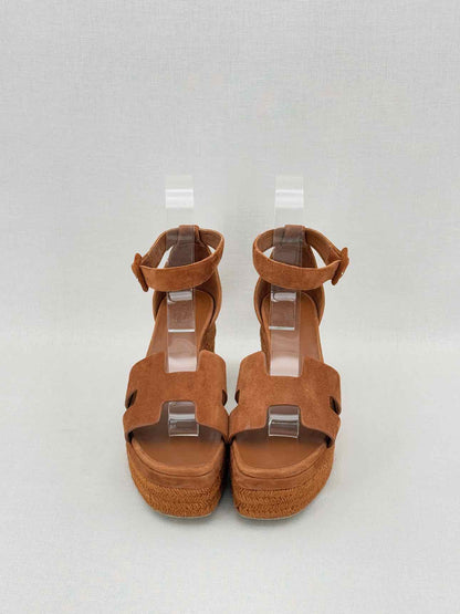 HERMES Elda Brown Size EU 39 Platform Sandals