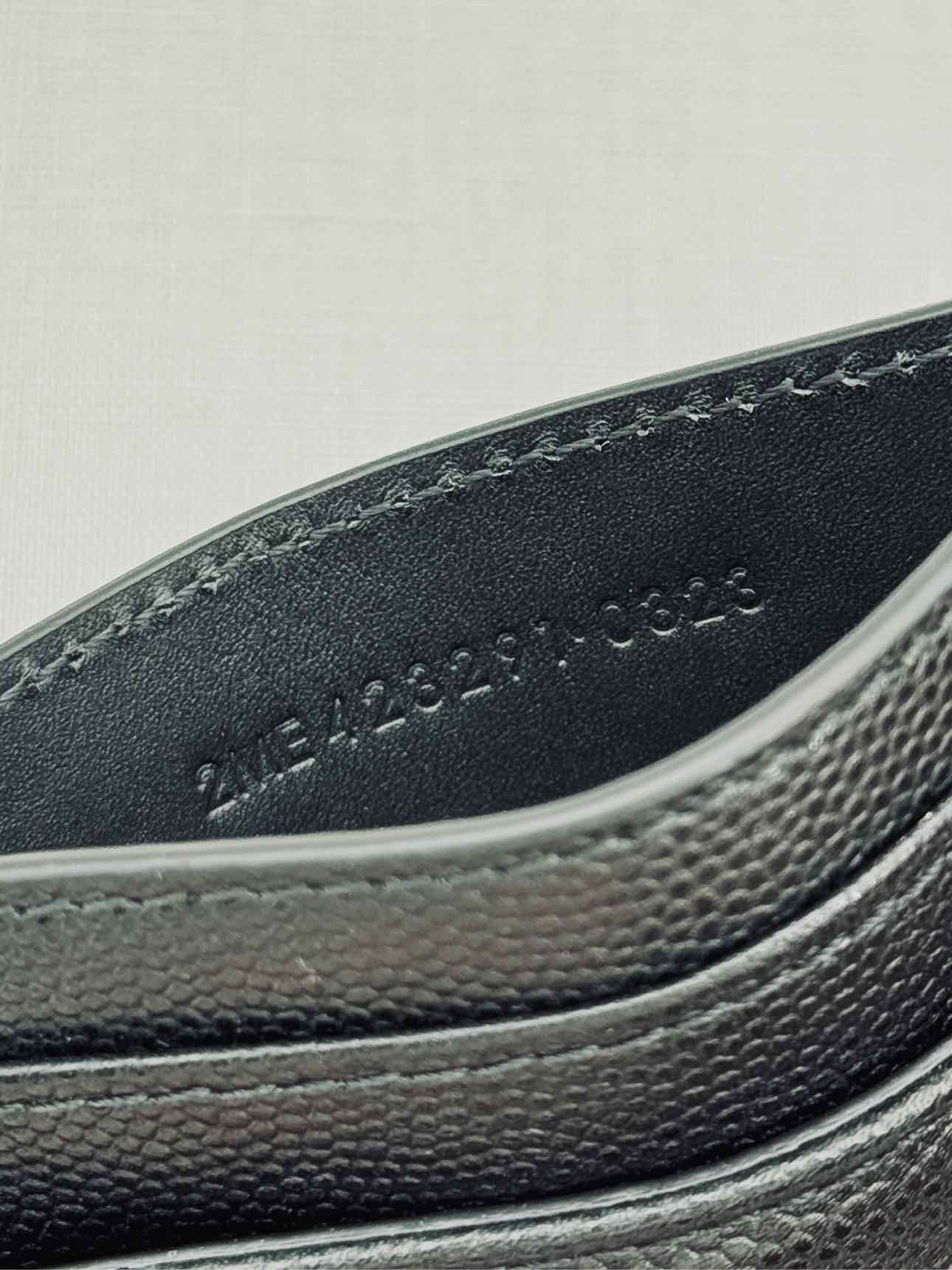 SAINT LAURENT Black Monogram Card Holder