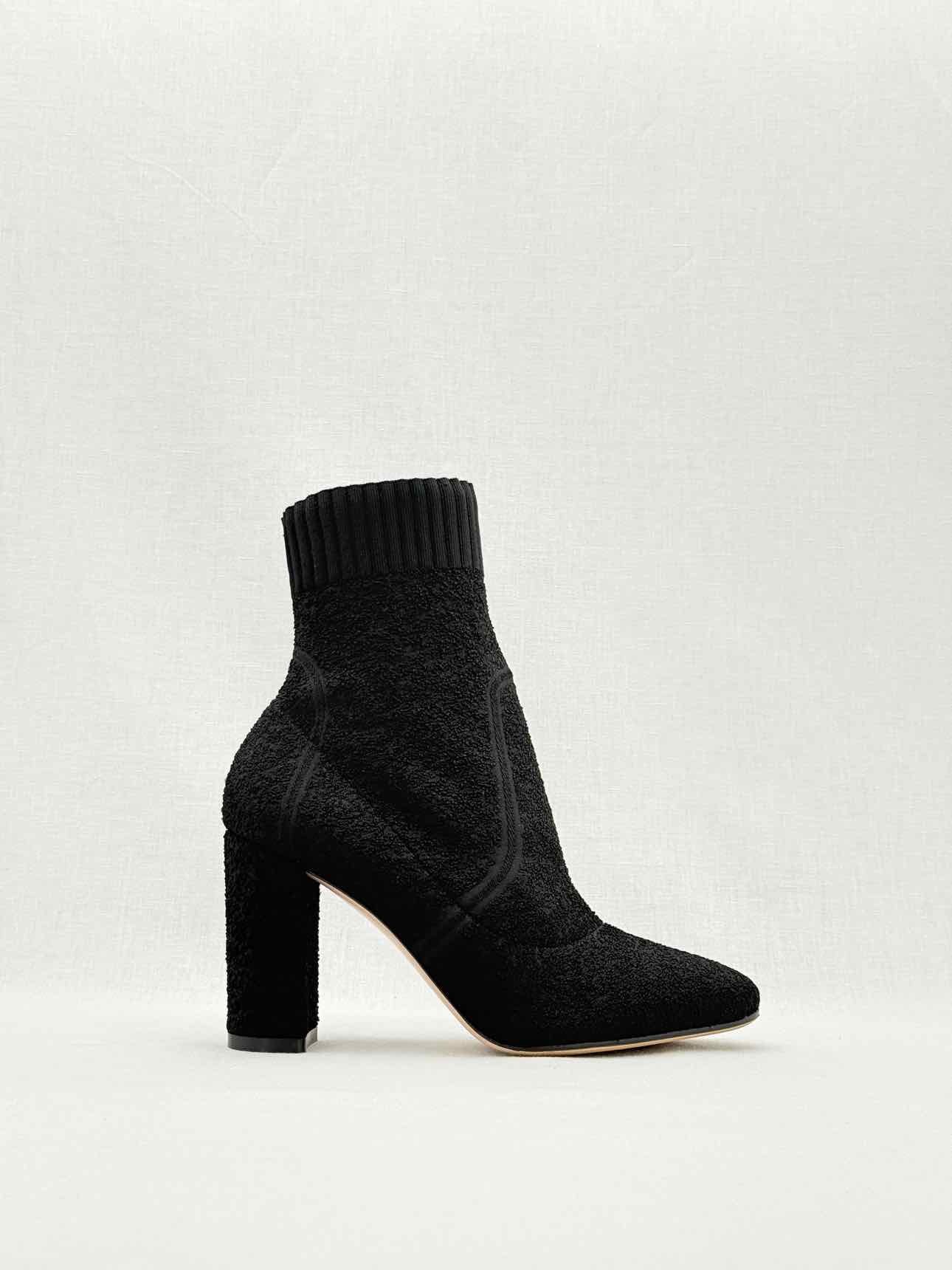 GIANVITO ROSSI Sock Black Size EU 39 Ankle Boots