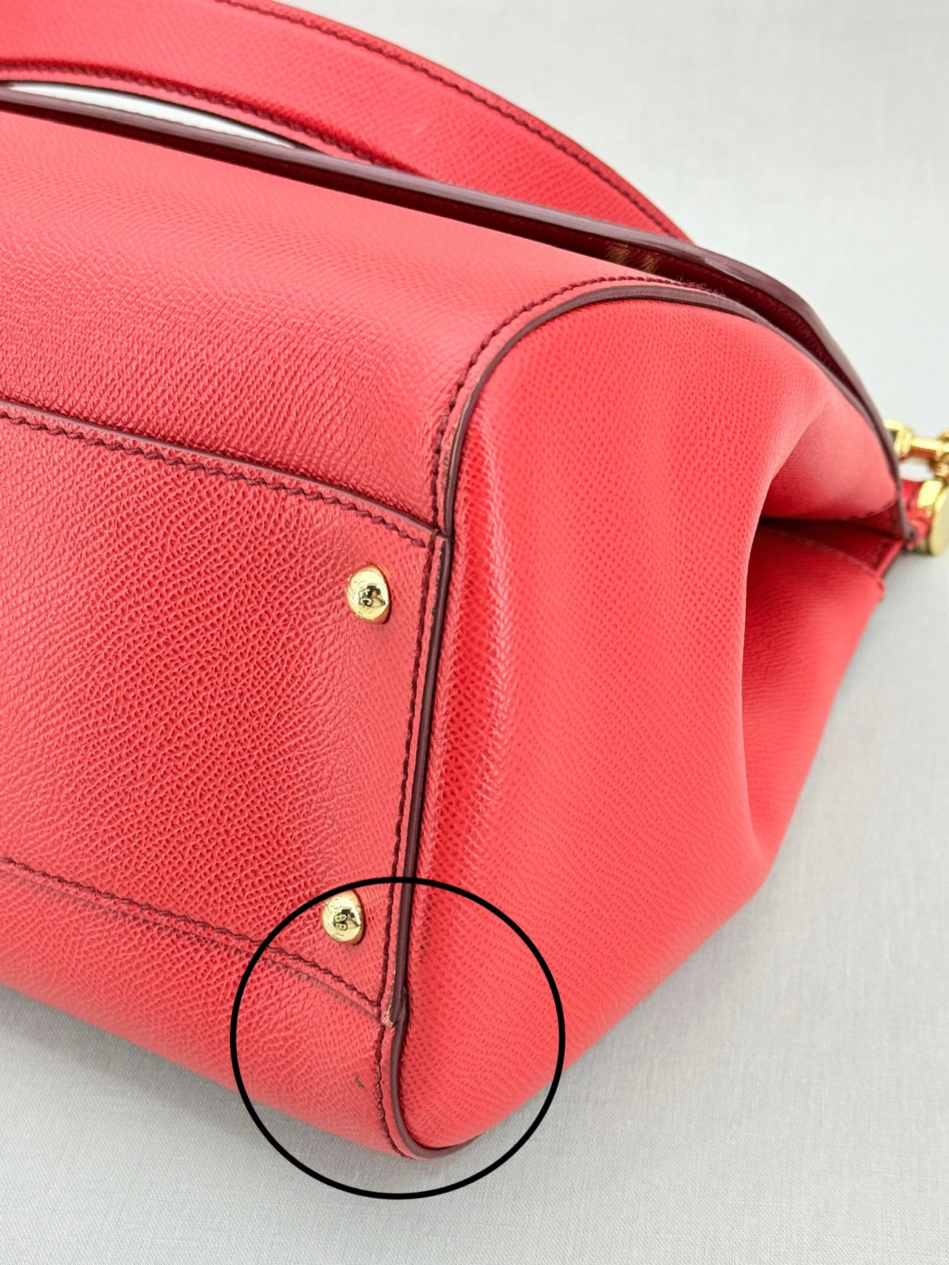 DOLCE & GABBANA Miss Sicily Red Top Handle