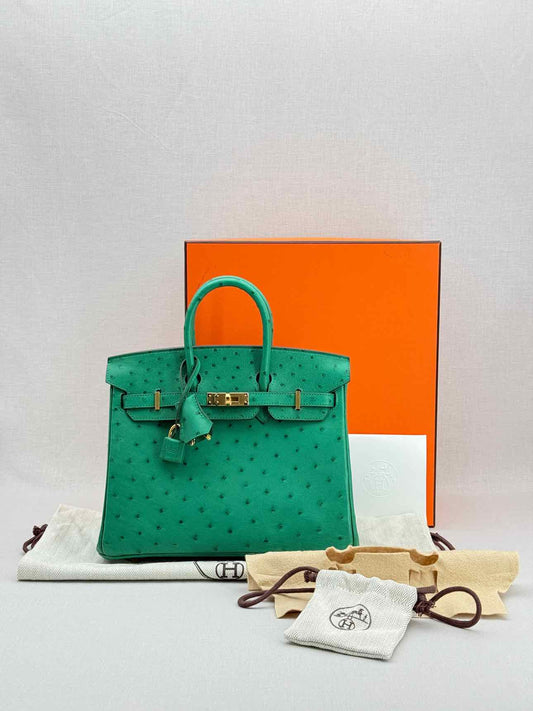 HERMES Birkin Vert Vertigo Top Handle